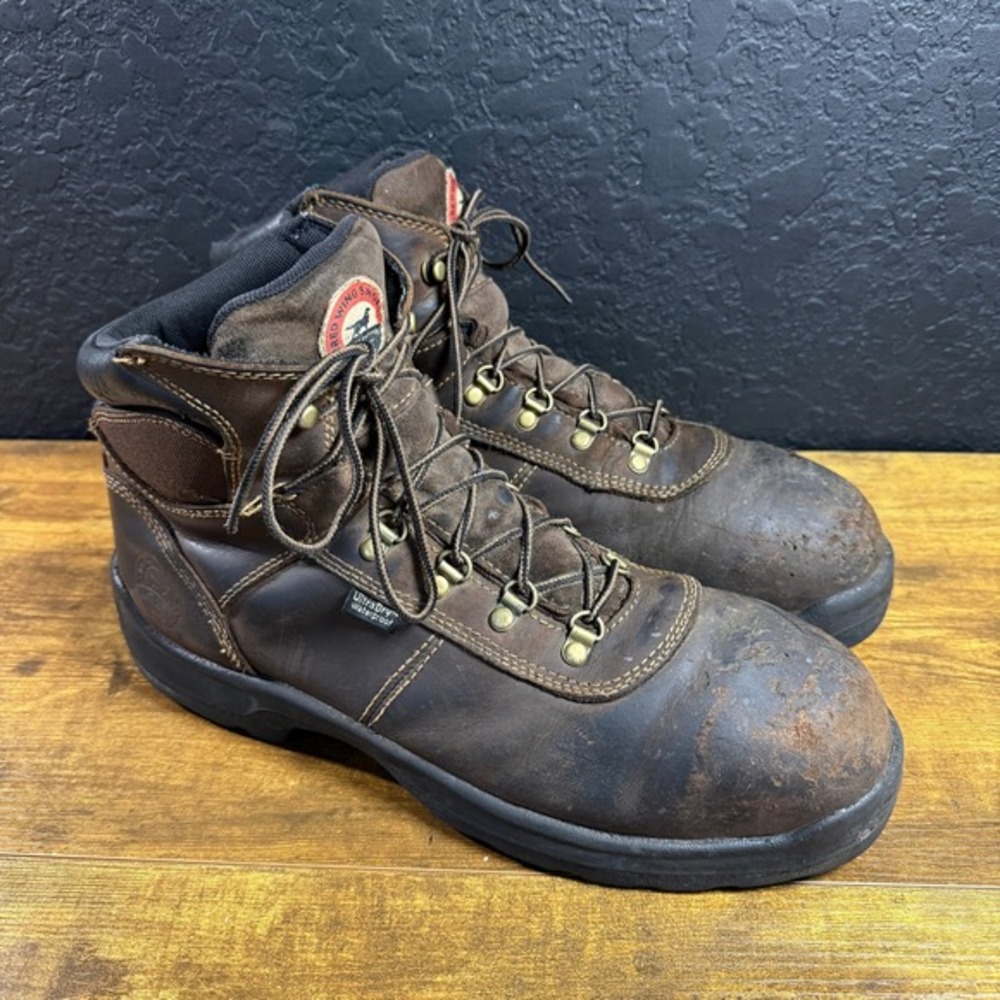 Irish Setter Ely 83608 Brown Leather Waterproof Work‎ Boots Mens 14
